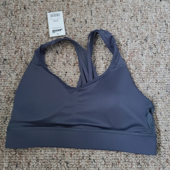 NWT Avia Strappy Gray Sports Bra Size Small - Picture 4 of 8